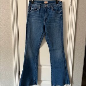 MOTHER Classic Blue Flare Jeans